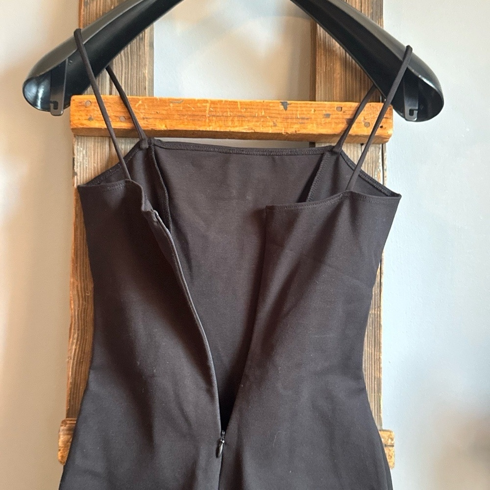 Reformation Aphelia Mini Dress Womens Size‎ XS Black Fringe Trim Strap Boho Chic - Picture 7 of 7